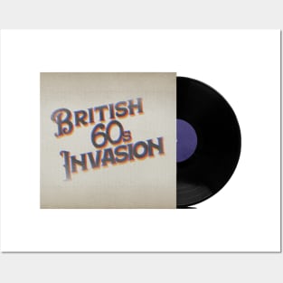 RETRO VINYL BRITISH INVASION MUSIC Posters and Art